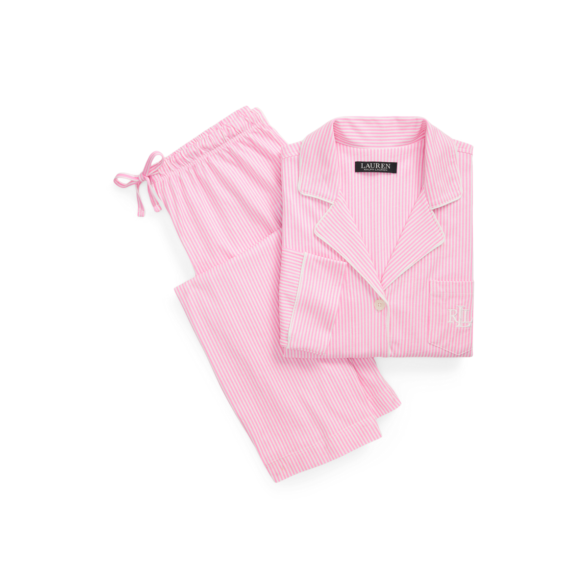 【POLO RALPH LAUREN】Printed cotton sleep set Long-Sleeve Poplin Pajama Set | Ralph Lauren