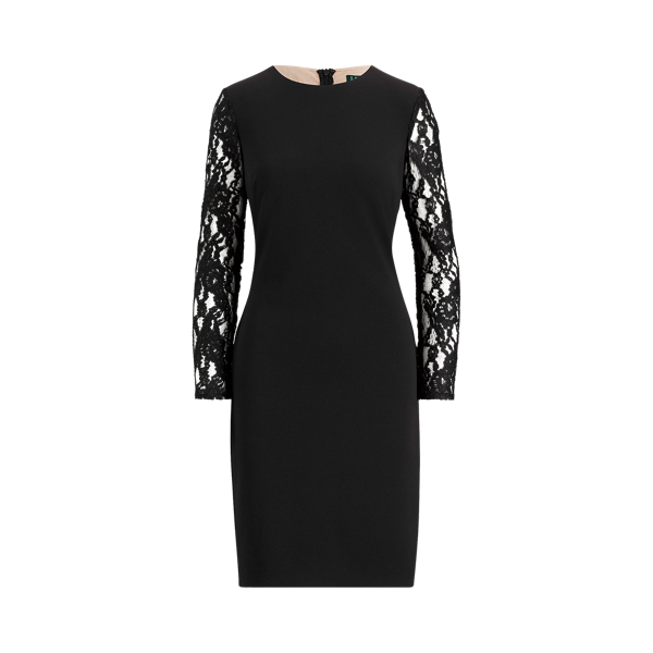 Robe en jersey &agrave; pan en dentelle Lauren en 1