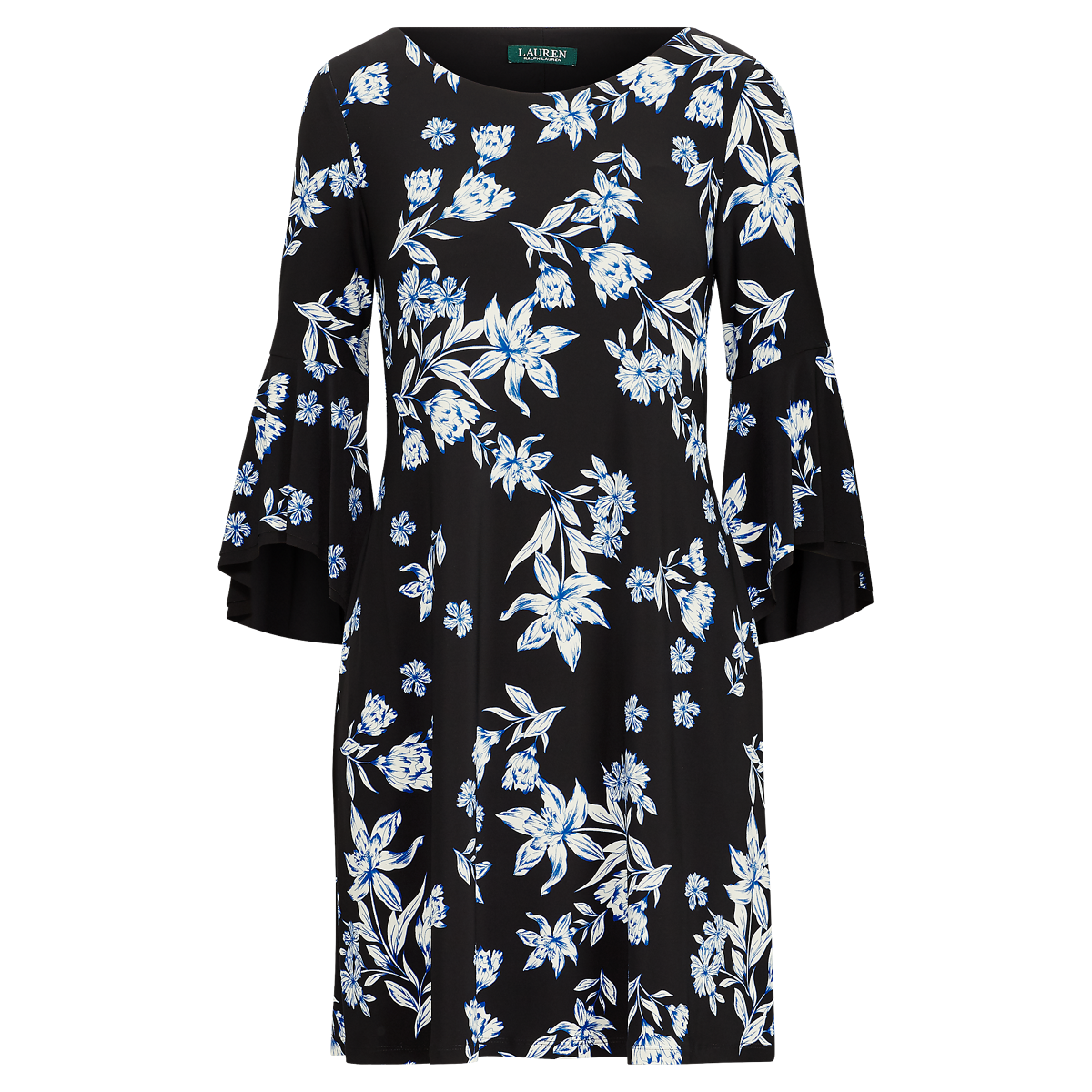 Ralph lauren floral bell sleeve dress deals