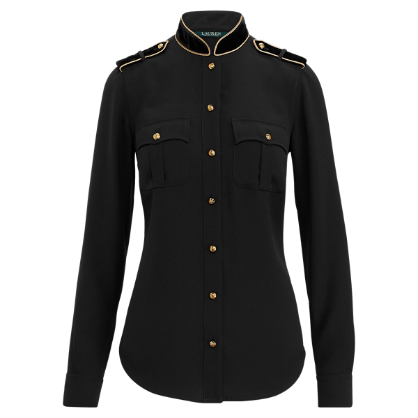 Chemisier en georgette et velours Lauren en 1