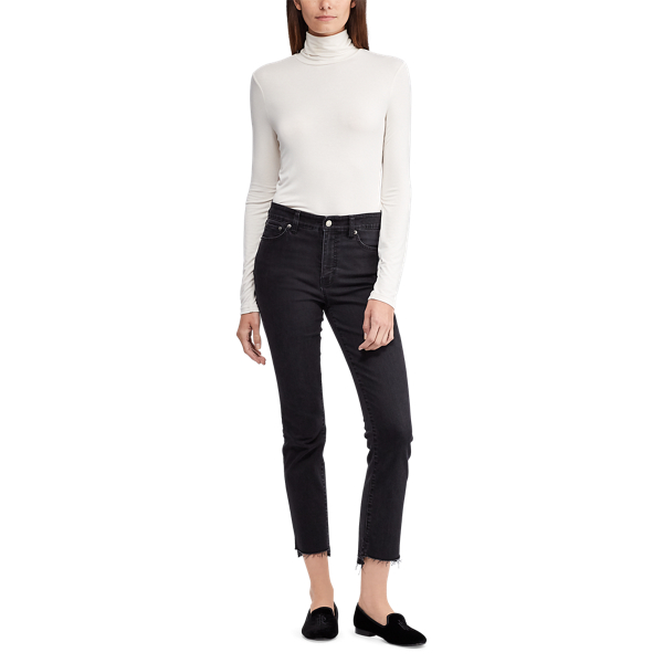 Mascarpone Cream Jersey Turtleneck Lauren 3