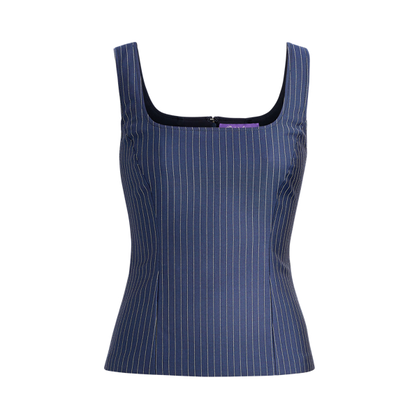 Navy/Cream Azalea Wool Top Ralph Lauren Collection 2