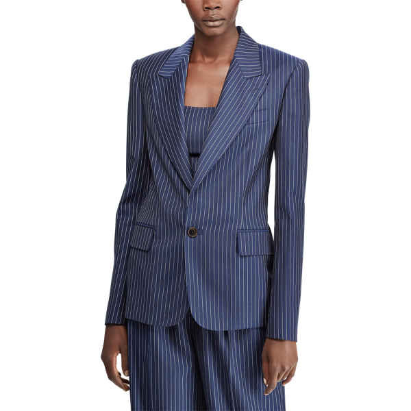 Navy/Cream Kalena Wool Jacket Ralph Lauren Collection 5