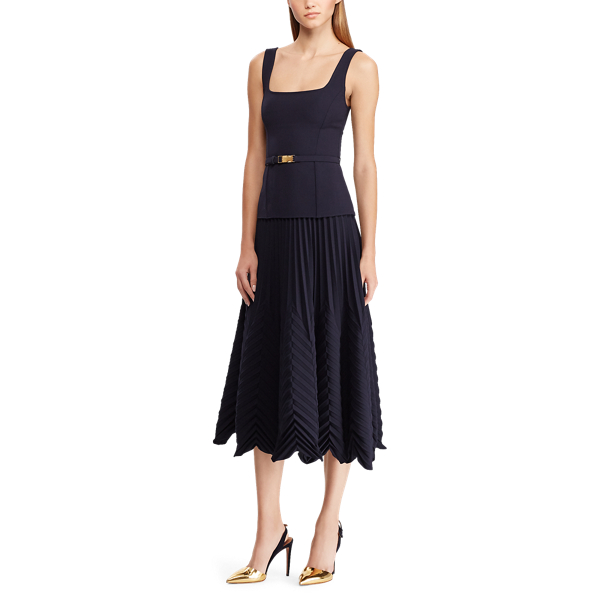 Midnight Azalea Belted Wool Top Ralph Lauren Collection 4