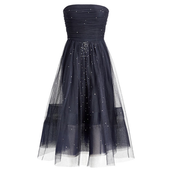 Midnight Carren Beaded Dress Ralph Lauren Collection 7