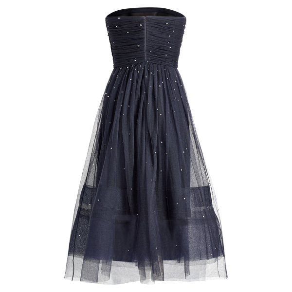 Midnight Carren Beaded Dress Ralph Lauren Collection 8