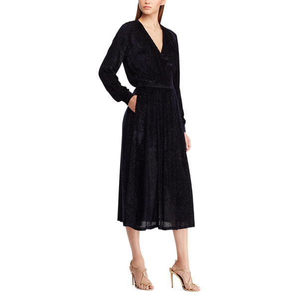 Midnight Harmony Velvet Dress Ralph Lauren Collection 4