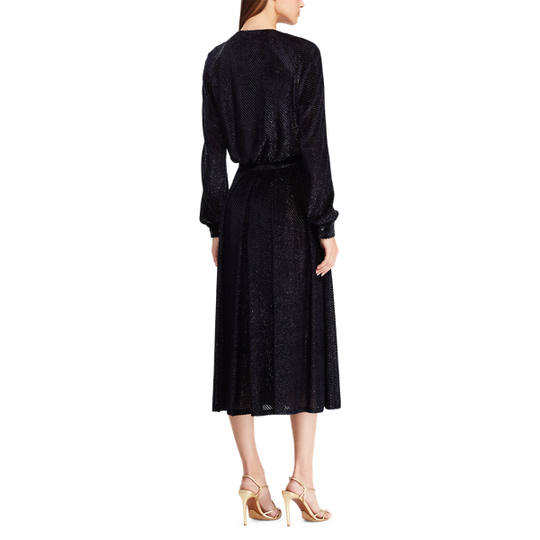 Midnight Harmony Velvet Dress Ralph Lauren Collection 6