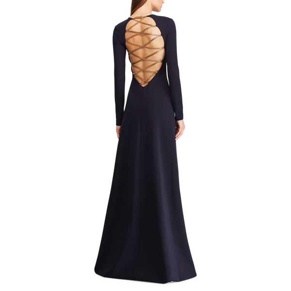 Midnight Atara Evening Dress Ralph Lauren Collection 5