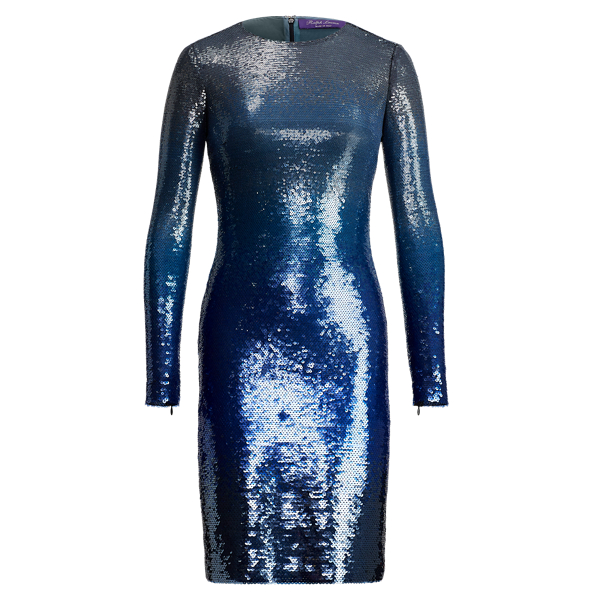 Vestido com lantejoulas Neveah Ralph Lauren Collection em Preto 6