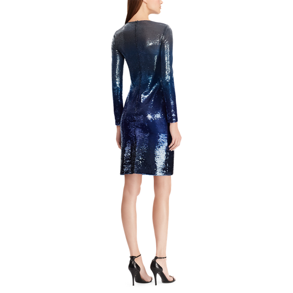 Vestido com lantejoulas Neveah Ralph Lauren Collection em Preto 5