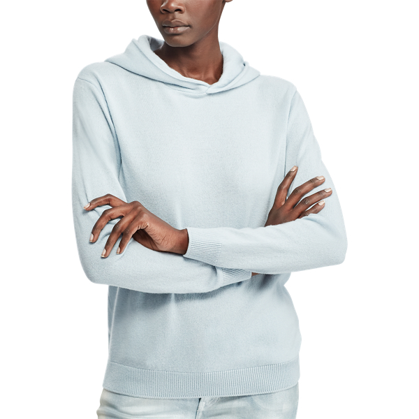 Powder Blue Cashmere Hoodie Ralph Lauren Collection 5