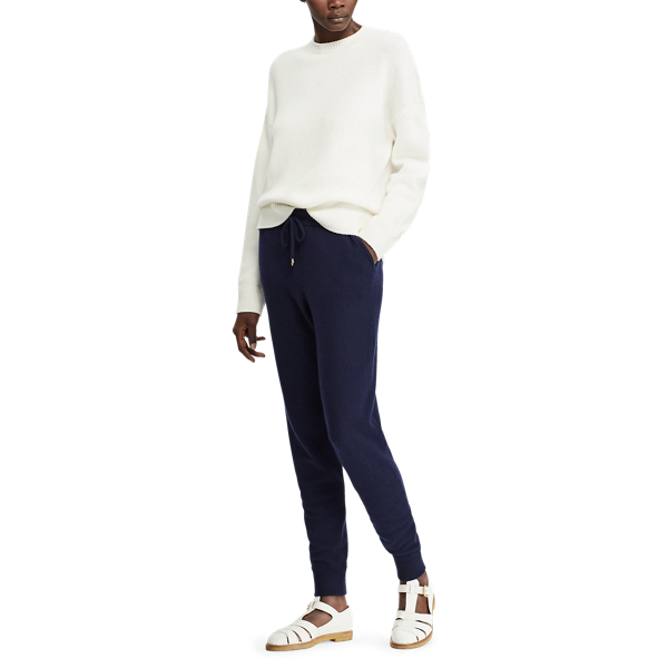 Navy Cashmere Jogger Bottom Ralph Lauren Collection 3
