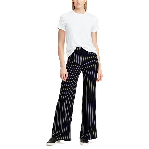 White Cotton-Blend Tee Lauren 3