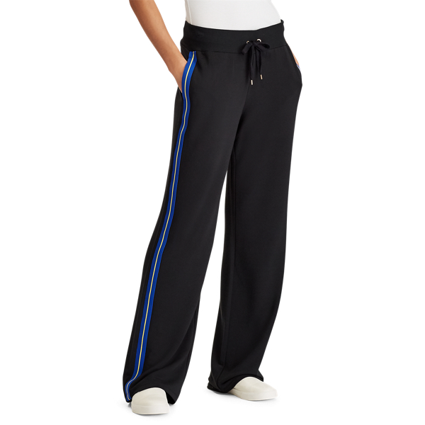 Black Side-Stripe Sweatpant Lauren 4