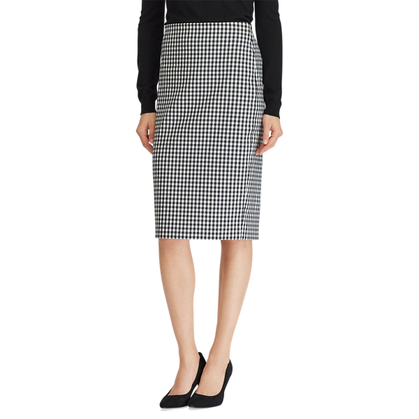 pencil skirt black and white plaid skirt dress