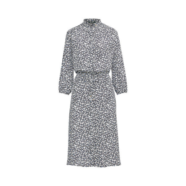 Print Crepe Shirtdress Lauren 1