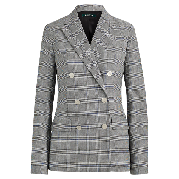 Double-Breasted Twill Blazer Lauren 1