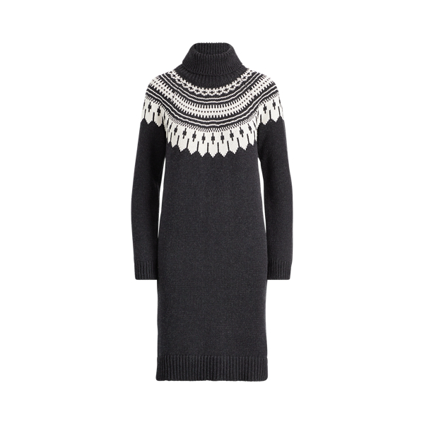 Fair Isle Turtleneck Dress Lauren 1