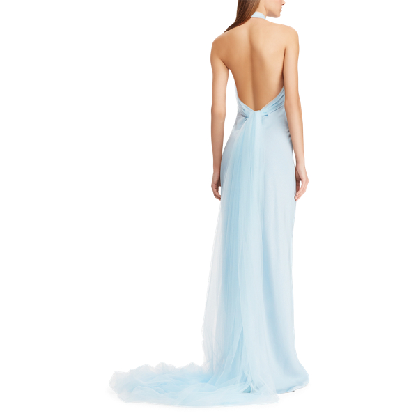 Abendkleid Briar Ralph Lauren Collection in Puderblau 6
