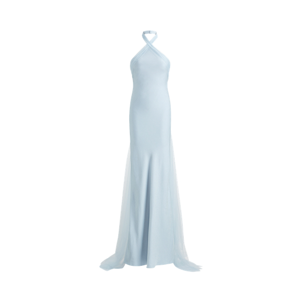 Abendkleid Briar Ralph Lauren Collection in Puderblau 2
