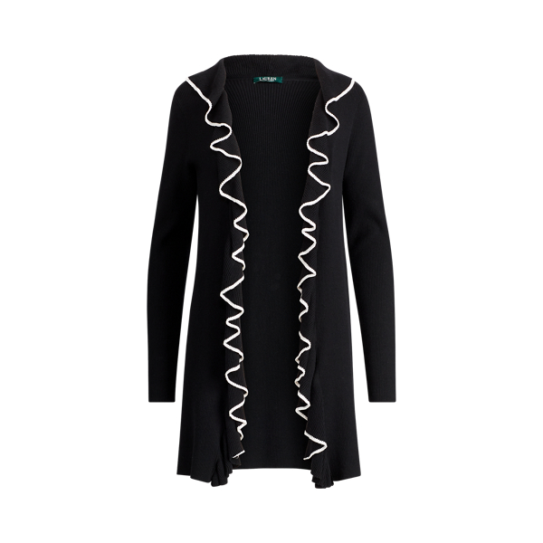 Cardigan aperto con volant Lauren in 1