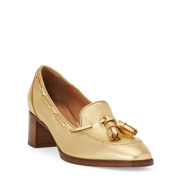 Gold Vayden Calfskin Shoe Ralph Lauren Collection 2