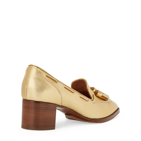 Gold Vayden Calfskin Shoe Ralph Lauren Collection 3