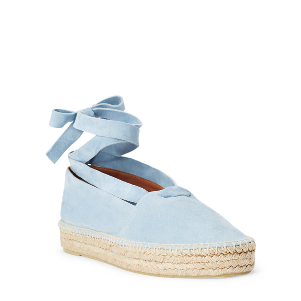 Pale Blue Perrie Sheepskin Espadrille Ralph Lauren Collection 2