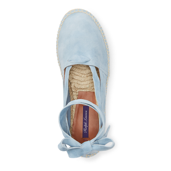 Pale Blue Perrie Sheepskin Espadrille Ralph Lauren Collection 4