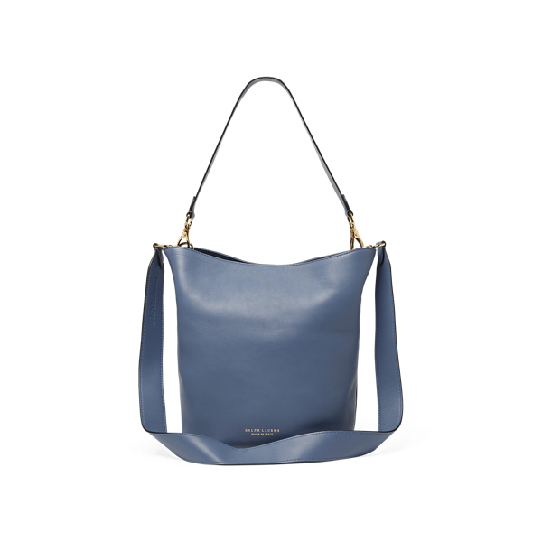 Denim Calfskin RL Bucket Bag Ralph Lauren Collection 3