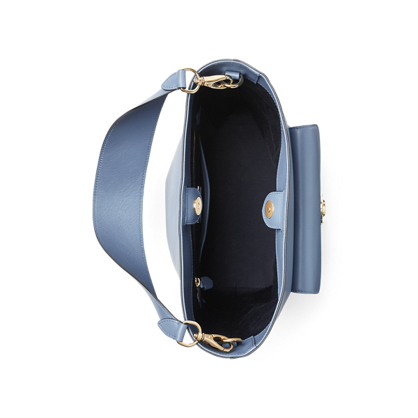 Denim Calfskin RL Bucket Bag Ralph Lauren Collection 4