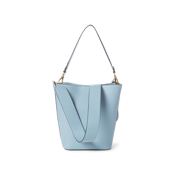 Pale Blue Calfskin Mini Bucket Bag Ralph Lauren Collection 4