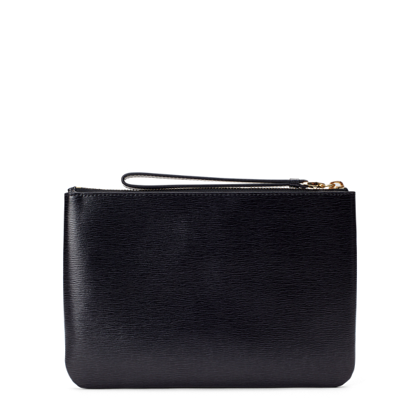 Black Saffiano Leather Wristlet Lauren 3