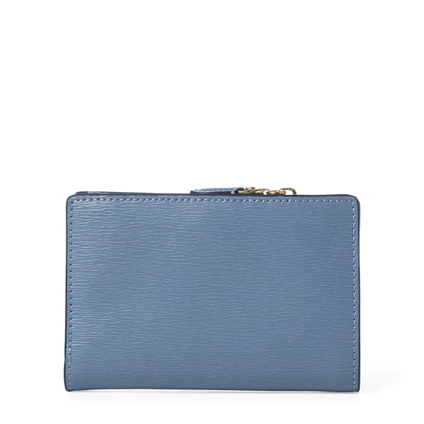 Blue Mist Compact Leather Wallet Lauren 2