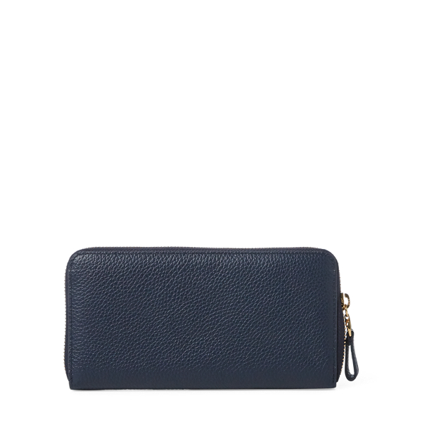 Navy Anchor Leather Wallet Lauren 2