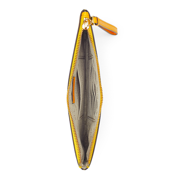Sunflower Saffiano Leather Wristlet Lauren 4