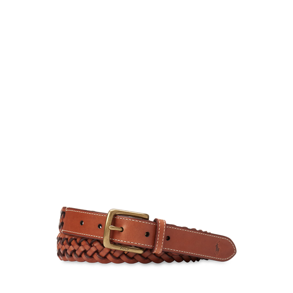 Braided Leather Belt Polo Ralph Lauren em 1