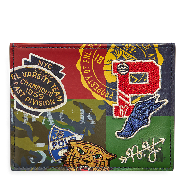 Print Leather Card Case Polo Ralph Lauren 1