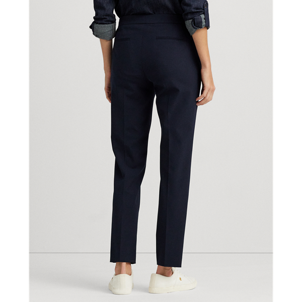 Navy Creased Straight-Leg Trouser Lauren 5
