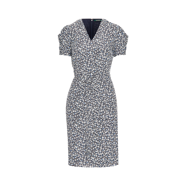 Belted Crepe Shirtdress Lauren 1