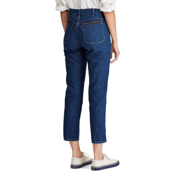 Dark Indigo Workwear Denim Skinny Jeans Polo Ralph Lauren 6