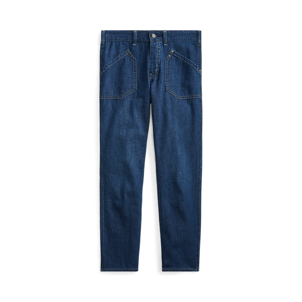 Dark Indigo Workwear Denim Skinny Jeans Polo Ralph Lauren 2