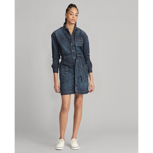 Dark Indigo Denim Shirtdress Polo Ralph Lauren 4