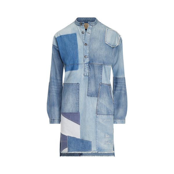 Abito a casacca patchwork in denim Polo Ralph Lauren in 1