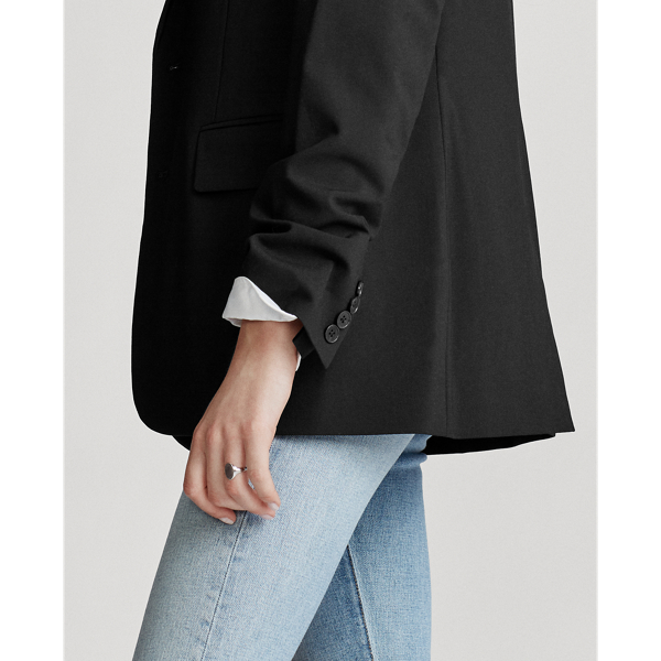 Black Wool-Blend Blazer Polo Ralph Lauren 7