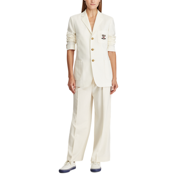 Warm White Wool-Blend Blazer Polo Ralph Lauren 3