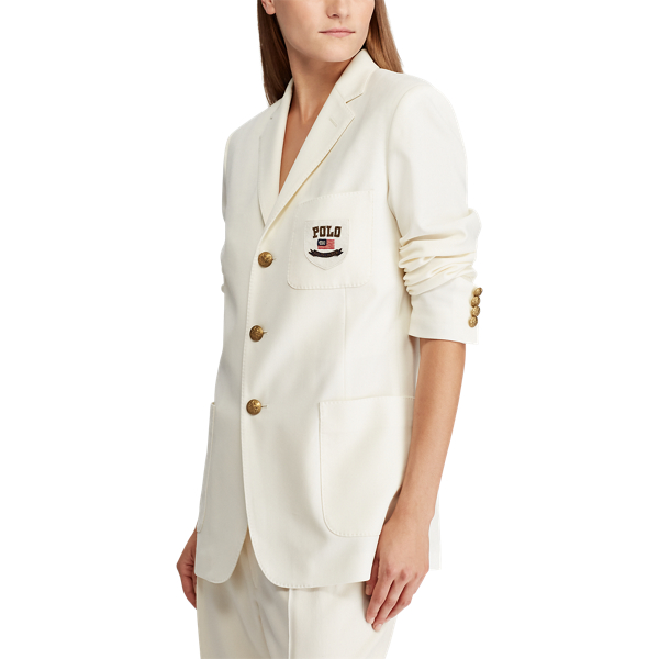 Warm White Wool-Blend Blazer Polo Ralph Lauren 4