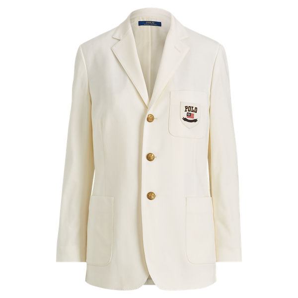 Blazer en laine m&eacute;lang&eacute;e
