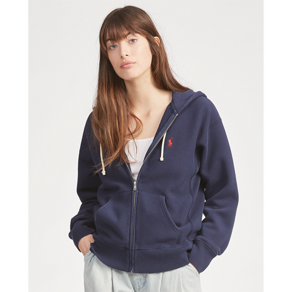 Women s Fleece Full Zip Hoodie Ralph Lauren